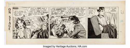 Starr, Leonard | Leonard Starr On Stage Daily Comic Strips Original Art dated 5-20-65 (Chicago Tribune, 1965). ... | Heritage
