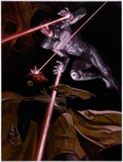 Palumbo, David | David Palumbo 2020 Marvel Masterpieces #BS-13 "Ultron vs. Vision" Trading Card Illustration Original Art (Upper De... | Heritage