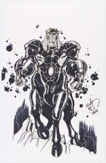 Bradshaw, Nick - Nick Bradshaw Baron Karza of the Micronauts Illustration Original Art (2016)....