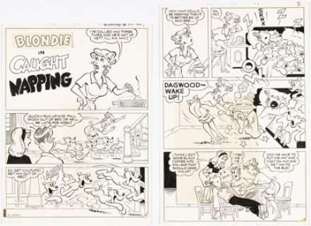 Fung Jr., Paul - Paul Fung Jr. Blondie #209 Complete 6-Page Story Original Art (Charlton, 1974).... (Total: 6 Original Art)