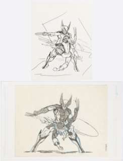 McFarlane, Todd - Todd McFarlane Perils of Pryde Wolverine and Kitty Pryde Illustration Original Art (McFarlane, 1984).... (Total: 2 Original Art)