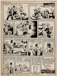 Battefield, Ken - Ken Battefield Master Comics #2 Devil‘s Dagger Story Page 4 Original Art (Fawcett, 1940)....