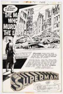 Swan, Curt | Curt Swan and Murphy Anderson Superman #248 Splash Page 1 Original Art (DC, 1972).... | Heritage