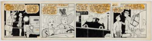 Moores, Dick - Dick Moores Windy and Paddles Daily Comic Strip Original Art dated 11-13-41(United Feature Syndicate, Inc., 1941)....