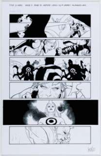 Alanguilan, Gerry - Gerry Alanguilan [Leinil Yu printed blue lines] X-Men #2 Story Page 19 Original Art (Marvel, 2020)....