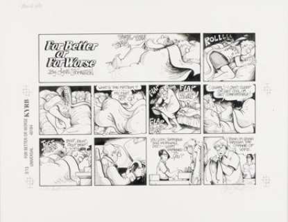 Johnston, Lynn - Lynn Johnston For Better or For Worse Sunday Comic Strip Original Art and Color Proof dated 3-13-94 Group of 2 (Un... (Total: 2 Original Art)