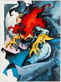 Alfonso Azpiri - Batgirl Illustration Original Art (undated)....