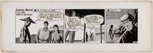 John McLusky | James Bond #390 Daily Comic Strip Original Art (London Daily Express, c. 1960s). | Heritage