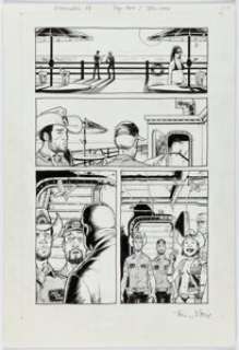 Tony Moore and John Lucas - The Exterminators #24 Story Page 13 Original Art (DC, 2008).