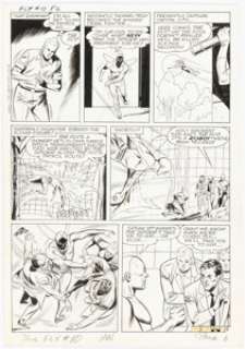 John Giunta And Marty Epp (Team Attributed) | Adventures of the Fly #10 Story Page 6 Original Art (Archie, 1961). | Heritage