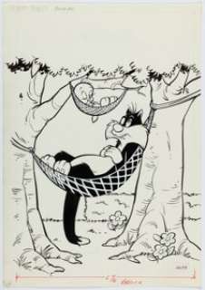 John Costanza Tweety and Sylvester #117 Cover Original Art (Whitman, 1983).