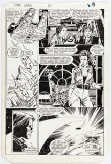 Ron Frenz, Tom Palmer, and Tom Mandrake Star Wars #81 Story Page 6 Original Art (Marvel, 1984). | Heritage