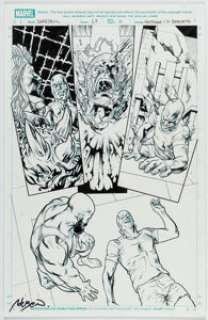 Adriano Di Benedetto [Mike Hawthorne printed blue lines] Daredevil #27 Story Page 16 Original Art (Marvel, 2021).