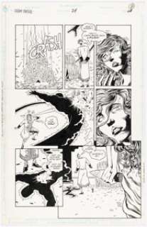 Richard Case and Scott Hanna Doom Patrol #24 Story Page 18 Original Art (DC, 1989).