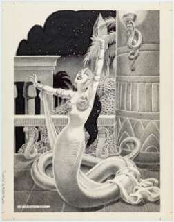 George Barr Weird Tales v58#326 Winter "Lamia" Illustration Original Art (DNA Publications/Terminus, 2001-2002). | Heritage