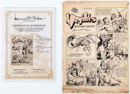Francisco V. Coching Liwayway Magasin "Hagibis" Story Page 1 Original Art (Liwayway, 1949). (Total: 2 Items) | Heritage