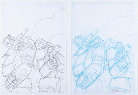 Andrew Wildman The Transformers: Infiltration #1 Variant Cover Pencils and Preliminary Original Art Group of 2 (IDW, 2006). (Total: 2 Original Art) | Heritage