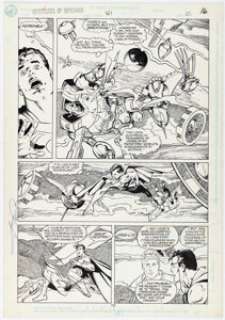 Dan Jurgens and George Perez Adventures of Superman #461 Story Page 12 Original art (DC, 1989). | Heritage