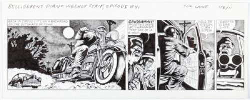 Tim Lane Belligerent Piano Weekly Episode #41 Comic Strip Original Art dated 1-8-11 (Riverfront Times of St. Louis, 2011).