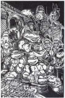 Kevin Eastman Teenage Mutant Ninja Turtles #82 Variant Cover Original Art (IDW, 2018). (Total: 2 Items) | Heritage