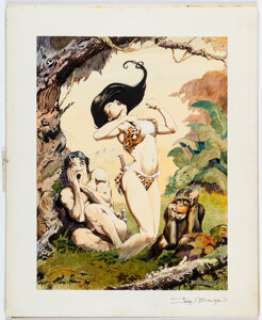 John Bolton Company January-1979 Tarzan and Jane Painting Original Art (Company, 1979). | Heritage