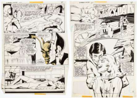Michael Netzer and Bob Layton Superboy and the Legion of Super-Heroes #233 "The Final Illusion" Story Pages 2-3 Original Art (DC, 1977). (Total: 2 Original Art) | Heritage