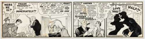 Al Capp Li’l Abner Daily Comic Strip Original Art dated 1-26-44 (United Feature Syndicate, 1944). | Heritage