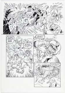 Neil Vokes and Jay Geldhof Adventures of the Mask #2 Story Page 20 Original Art (Dark Horse, 1996).