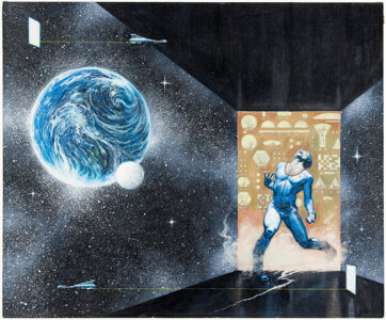 Jim Starlin (attributed) - Science Fiction Paperback Book Cover Painting (undated). | Heritage