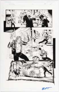 Martin Montiel and Matt "Batt" Banning The Darkness #12 Story Page 16 Original Art (Image/Top Cow, 2004).