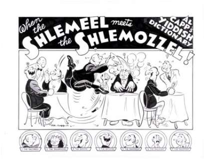 Al Capp Al Capp’s Yiddish Dictionary Illustration Original Art (c. 1950s). | Heritage