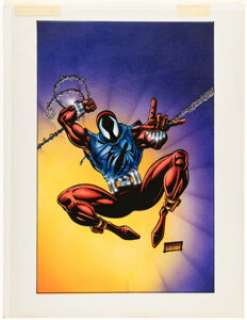 Michael Wetterhahn [Steven Butler printed lines] - Scarlet Spider Clone Saga Production Colors Original Art (Marvel, 1994). | Heritage