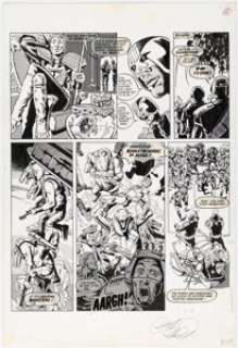 Brian Bolland and Gary Leach 2000 AD and Starlord #94 Judge Dredd Story Page 4 Original Art (Fleetway/IPC, 1979). | Heritage