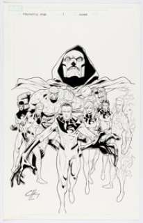 Clayton Henry Fantastic Five #1 Cover Original Art (Marvel, 2007). | Heritage