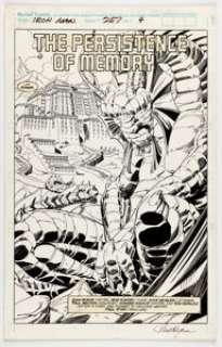 Paul Ryan and Bob Wiacek Iron Man #267 Splash Page 4 Original Art (Marvel, 1991). | Heritage