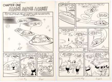 Bob White and Terry Szenics Cosmo the Merry Martian #6 "Chapter One: Make Mine Mars" Complete 6-Page Chapter Original Art (Archie, 1959). (Total: 6 Original Art) | Heritage