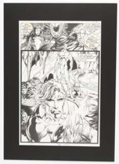 Tom Grindberg and Ray Kryssing Silver Surfer #94 Story Page 21 Original Art (Marvel, 1994).