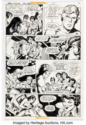 Irv Novick and Joe Giella Teen Titans #46 Story Page 5 Original Art (DC, 1977). | Heritage