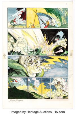P. Craig Russell Epic Illustrated #3 Elric "The Dreaming City (Part 1)" Story Page 12 Original Art (Marvel/Epic, 1980).