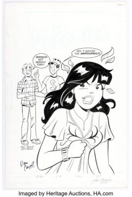 Dan Parent and Jim Amash Veronica #173 Cover Original Art (Archie, 2006).