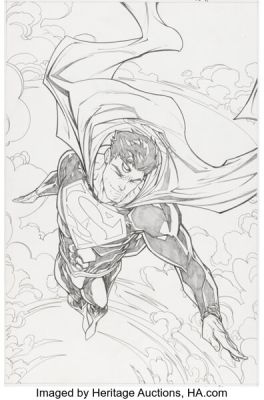 JonBoy Meyers Superman #31 Variant Cover Original Art (DC, 2017). (Total: 3 Original Art)