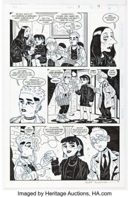 Bob Fingerman Minimum Wage V2 #7 Story Page 11 Original Art (Fantagraphics, 1997).