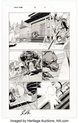 Tan Eng Huat Ghost Rider #26 Story Page 6 Original Art (Marvel, 2008).