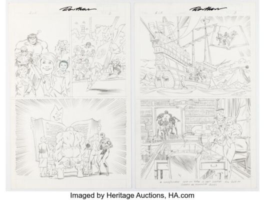 Ron Frenz - Spider-Man, Hulk, and Firestar Unpublished Story Pages 2-3 Original Art (c. 1980s). (Total: 2 Original Art) | Heritage