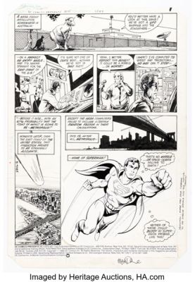 Tom Mandrake DC Comics Presents #75 Superman and Arion Story Page 1 Original Art (DC, 1984).
