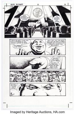 Richard Corben Aliens: Alchemy #2 Story Page 2 Original Art (Dark Horse 1997). | Heritage
