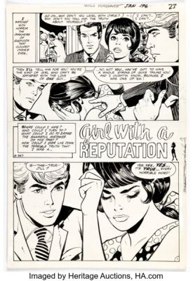 Jay Scott Pike Girls’ Romances #146 Complete 9-Page Story Original Art (DC, 1970). (Total: 9 Original Art) | Heritage