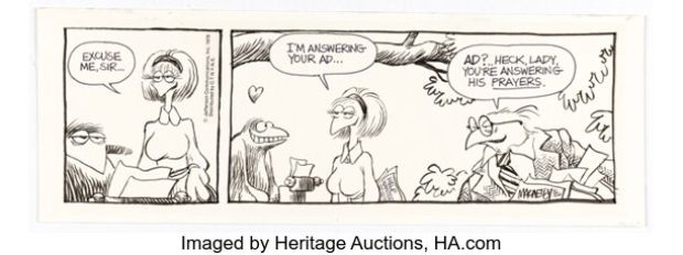 Jeff MacNelly Shoe Daily Comic Strip Original Art dated 4-26-78 (C.T.N.Y.N.S., 1978). | Heritage