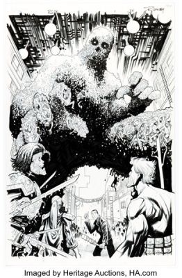 Ryan Ottley and Cliff Rathburn Skybound X #4 "Rick Grimes 2000" Splash Page 8 Original Art (Image, 2021). | Heritage