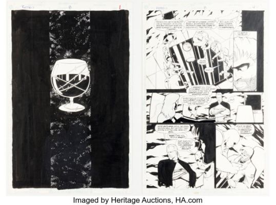 Derec (Aucoin) Donovan and Mark Propst R.E.B.E.L.S. ‘95 #8 Story Pages Original Art Group of 10 (DC, 1995). (Total: 10 Original Art)